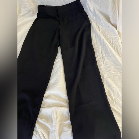 Banana Republic Black Stretch Wide Leg Trousers - Picture 1 of 7